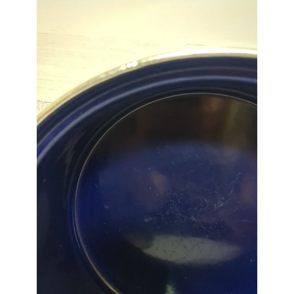 Vintage Chantal Cobalt Blue 3 Qt Dutch Oven Enamel On Steel 